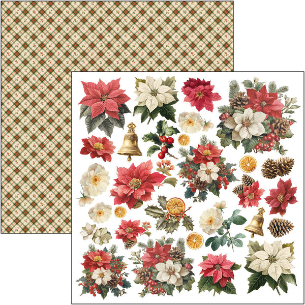 Merry & Bright paper pad 8x8 (12-pk)
