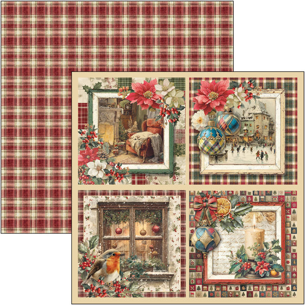 Merry & Bright paper pad 8x8 (12-pk)