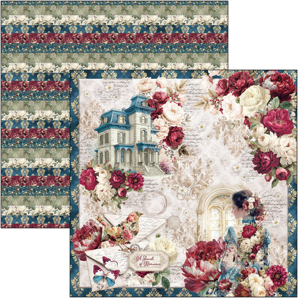Bohemian Burgundy paper pad 8x8 (12-pk)