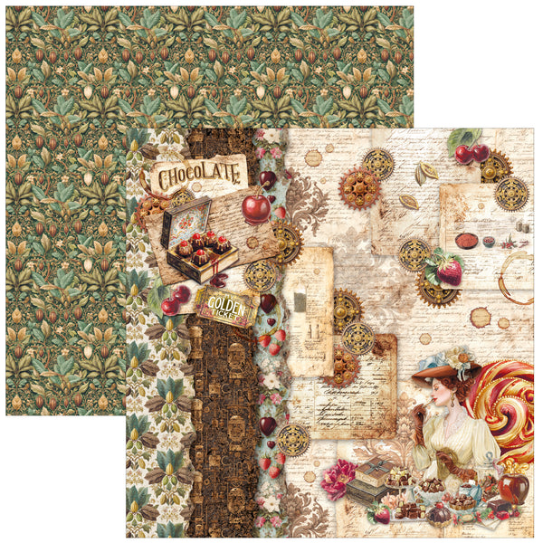 Chocolate Wanderlust paper pad 8x8 (12-pk)