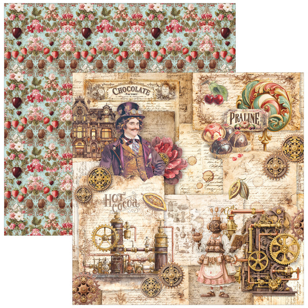 Chocolate Wanderlust paper pad 8x8 (12-pk)