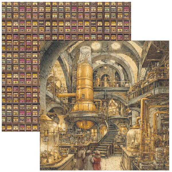 Chocolate Wanderlust paper pad 8x8 (12-pk)