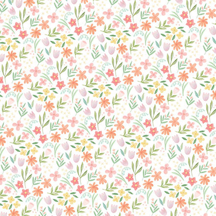 Here Comes Easter: Easter Blooms 12x12 Patterned Paper
