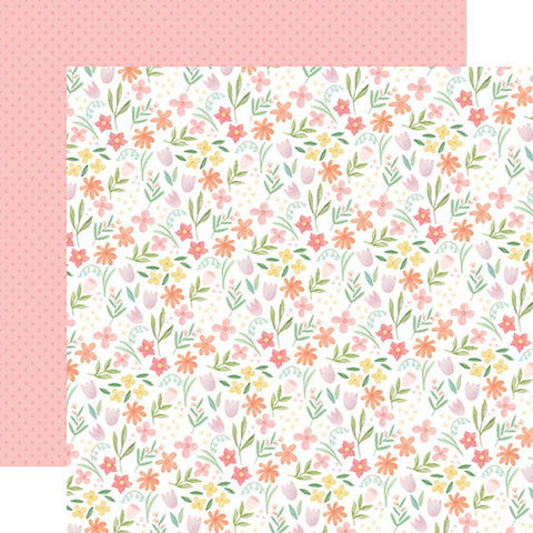 Here Comes Easter: Easter Blooms 12x12 Patterned Paper