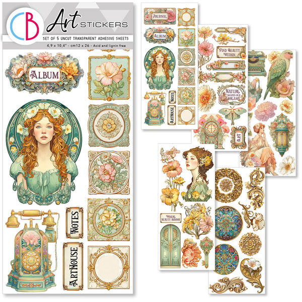 Artemis Art stickers 5-pk (12x26 cm)