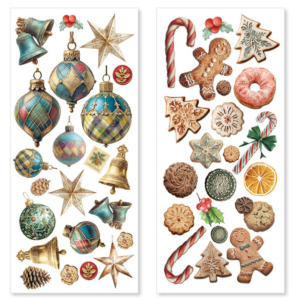 Merry & Bright Art stickers 5-pk (12x26 cm)