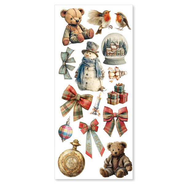 Merry & Bright Art stickers 5-pk (12x26 cm)