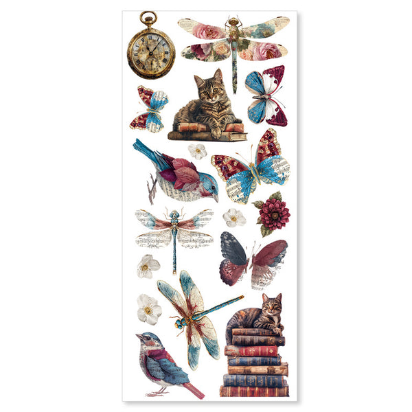 Bohemian Burgundy Art stickers 5-pk (12x26 cm)