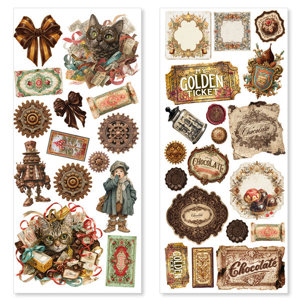 Chocolate Wanderlust Art stickers 5-pk (12x26 cm)