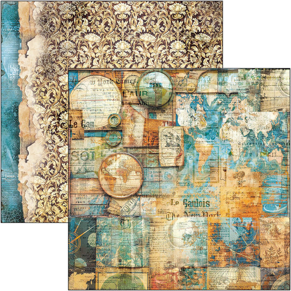 Esprit de Voyage paper pad 12x12 (12-pk)