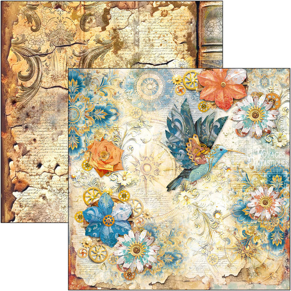Esprit de Voyage paper pad 12x12 (12-pk)