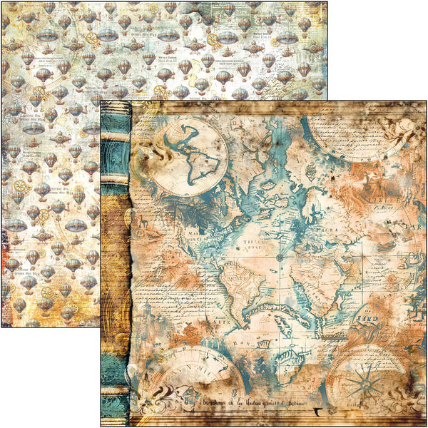 Esprit de Voyage paper pad 12x12 (12-pk)