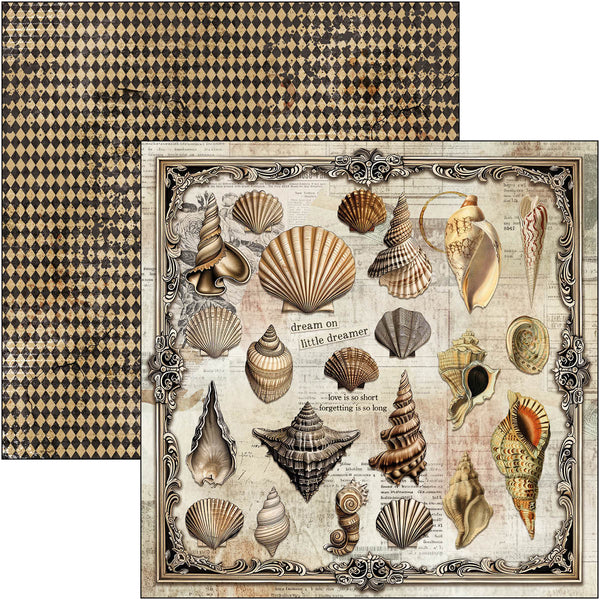 Cabinet of curiosities paper pad 12x12 (12-pk)