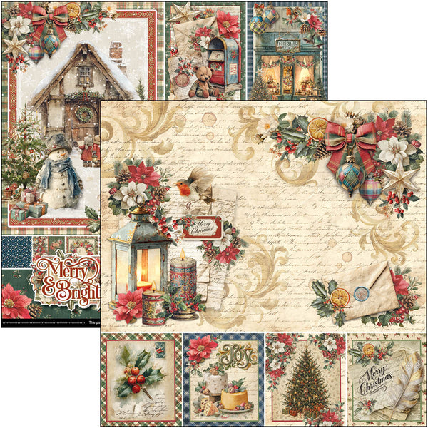 Merry & Bright paper pad 12x12 (12-pk)