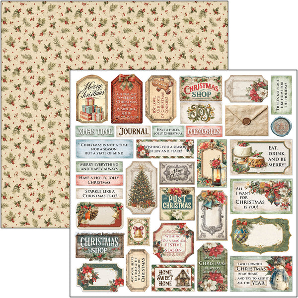 Merry & Bright paper pad 12x12 (12-pk)