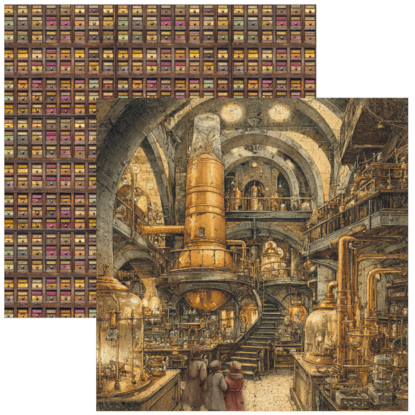 Chocolate Wanderlust paper pad 12x12 (12-pk)