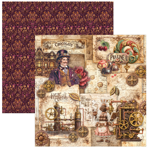Chocolate Wanderlust paper pad 12x12 (12-pk)