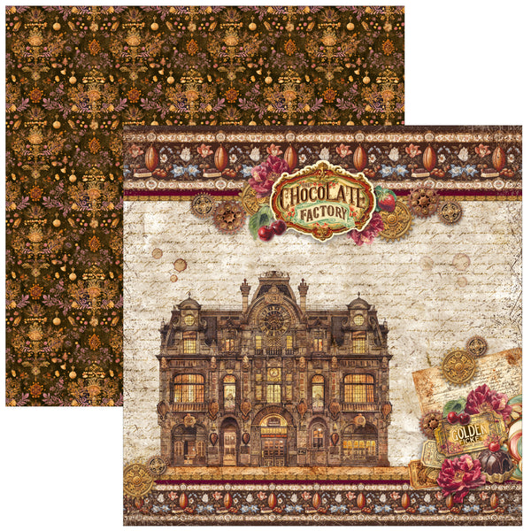 Chocolate Wanderlust paper pad 12x12 (12-pk)