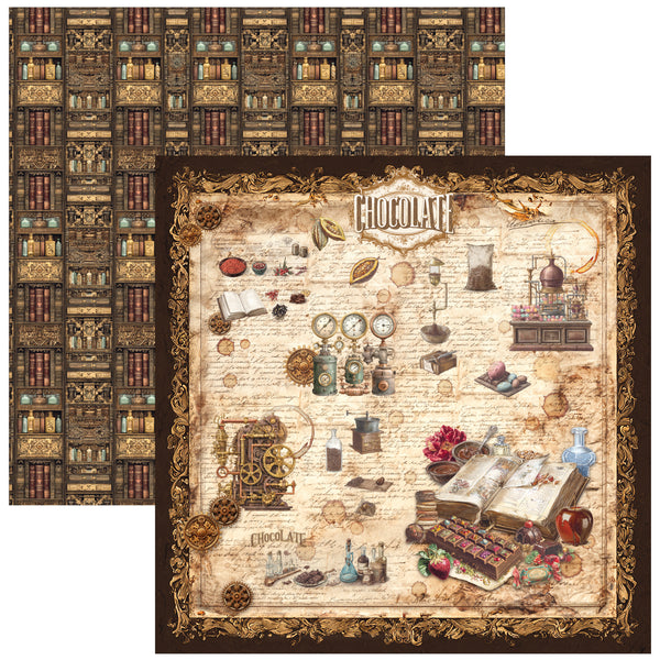 Chocolate Wanderlust paper pad 12x12 (12-pk)