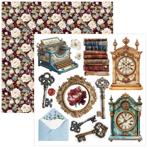Bohemian Burgundy fussy cut pad 6x6 (24-pk)