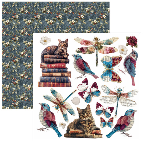 Bohemian Burgundy fussy cut pad 6x6 (24-pk)
