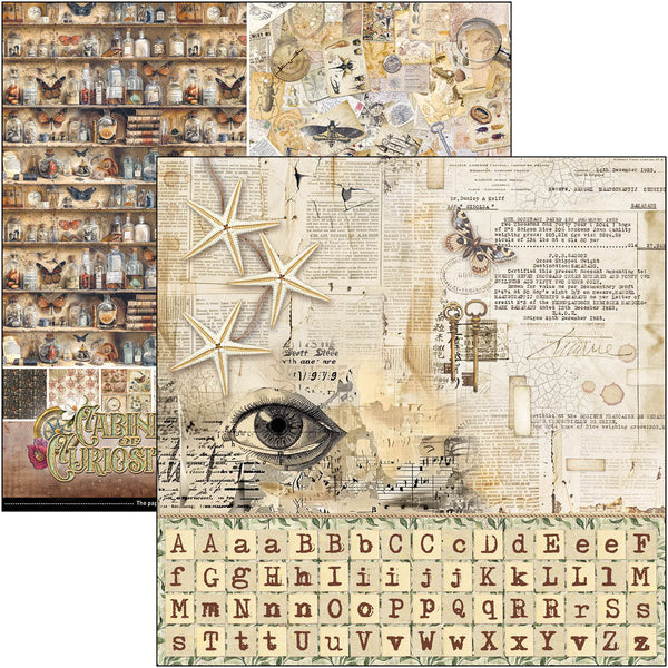 Cabinet of curiosities patterns pad 12x12 (8-pk)