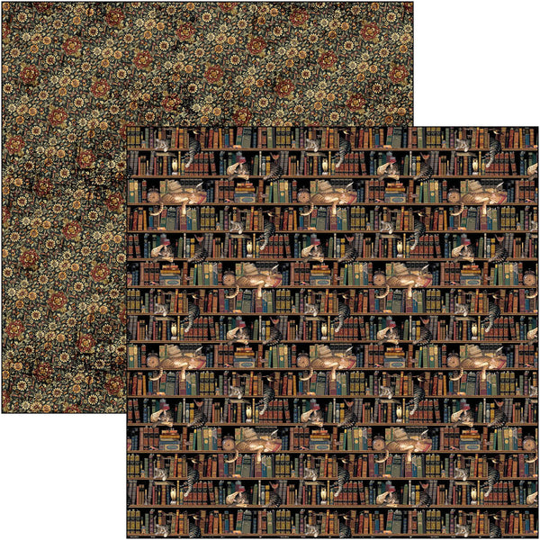 Book Lovers patterns pad 12x12 (8-pk + 1 ekstra spesialark)