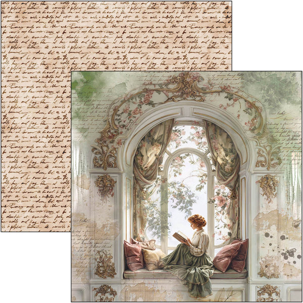 Book Lovers patterns pad 12x12 (8-pk + 1 ekstra spesialark)