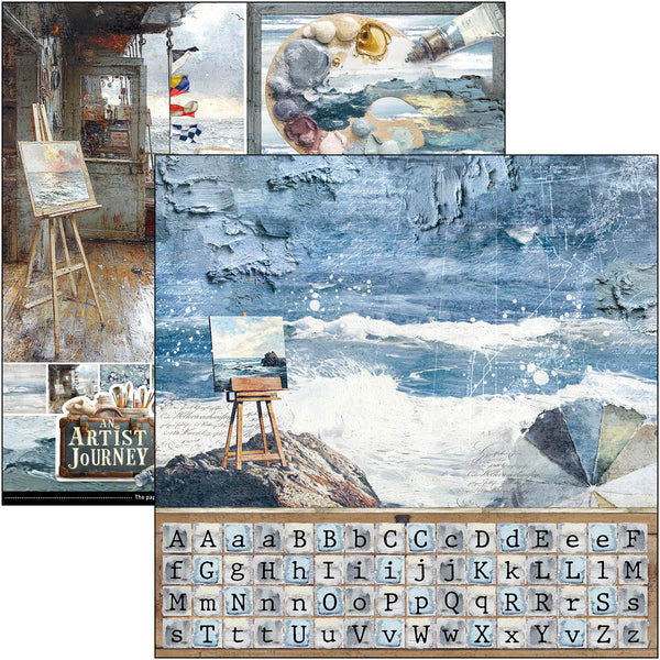 An Artist Journey patterns pad 12x12 (8-pk + 1 ekstra spesialark)