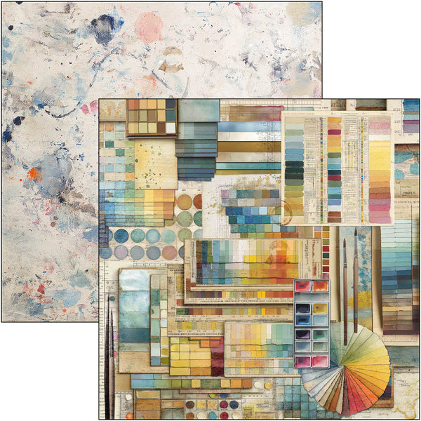 An Artist Journey patterns pad 12x12 (8-pk + 1 ekstra spesialark)