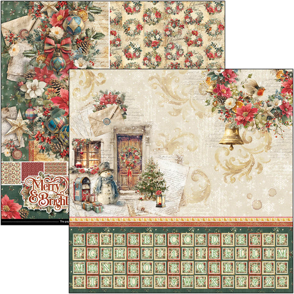 Merry & Bright patterns pad 12x12 (8-pk)