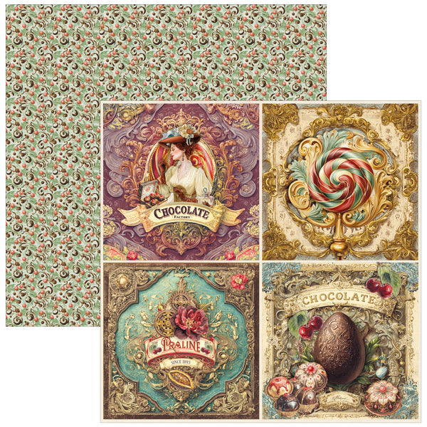 Chocolate Wanderlust patterns pad 12x12 (8-pk)
