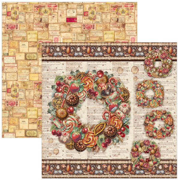 Chocolate Wanderlust patterns pad 12x12 (8-pk)
