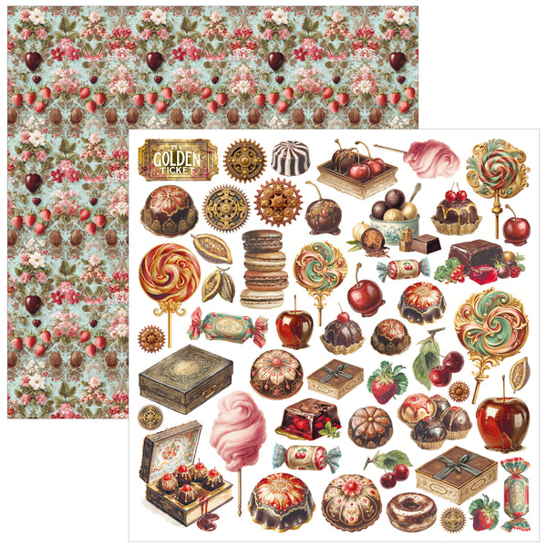 Chocolate Wanderlust patterns pad 12x12 (8-pk)