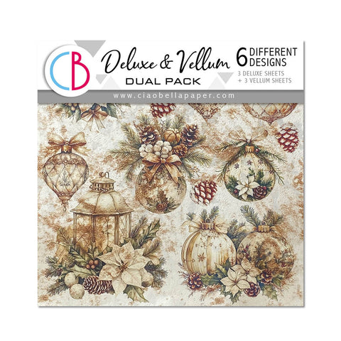 Winter Season Deluxe paper Pearl Copper & Vellum 6x6 (6 pk)