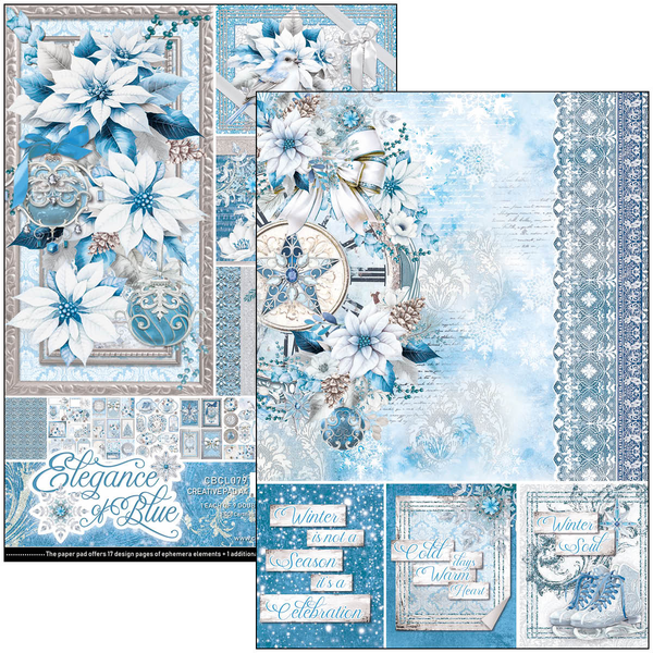 Elegance of Blue Creative Pad A4 (9-pk)