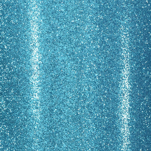 Florence selvklebende glitterkartong - Turquoise 12x12