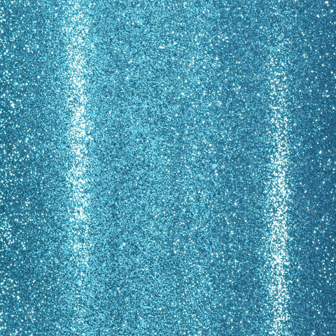 Florence selvklebende glitterkartong - Turquoise 12x12