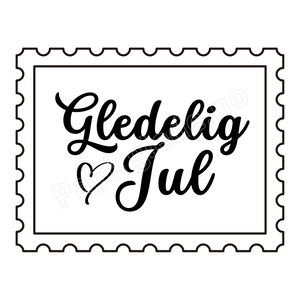 Julefrimerke "Gledelig Jul" (digitalt stempel)