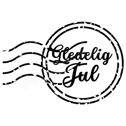 Poststempel "Gledelig Jul" (digitalt stempel)
