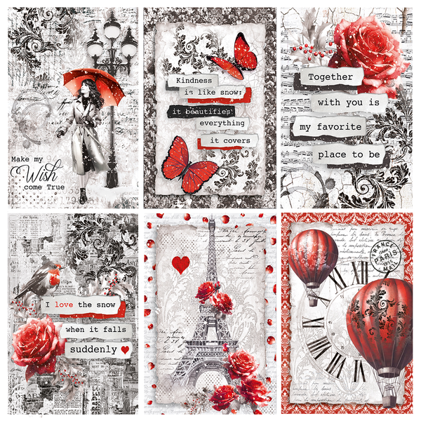 Paris Je t’aime Vellum Fussy Cut 6x6 (6 pk)