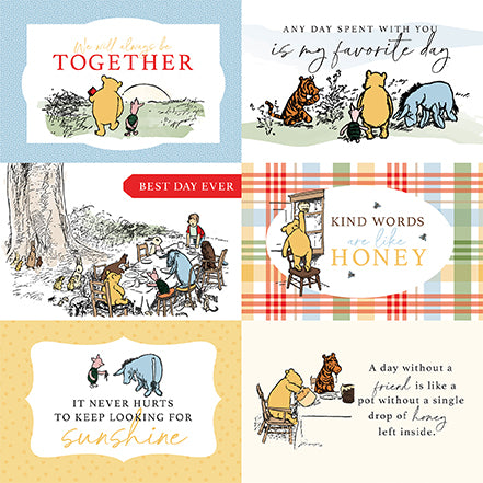 Winnie The Pooh: 6x4 Journaling Cards 12x12 Patterned Paper