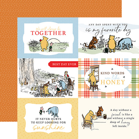 Winnie The Pooh: 6x4 Journaling Cards 12x12 Patterned Paper