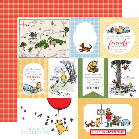 Winnie The Pooh: Multi Journaling Cards 12x12 Patterned Paper