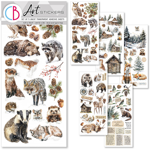 Forest Tales Art stickers 5-pk (12x26 cm)