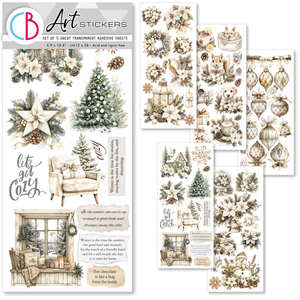 Winter Season Art stickers 5-pk (12x26 cm)