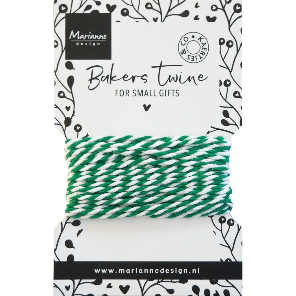 Bakers Twine - Green & White