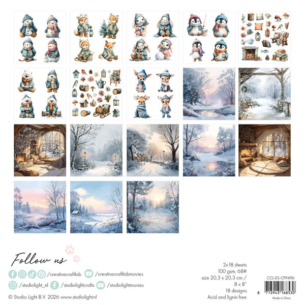Essentials collage paper pad - By the lake (20,3x20,3 cm)