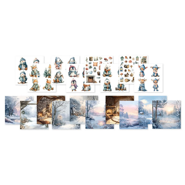 Essentials collage paper pad - By the lake (20,3x20,3 cm)