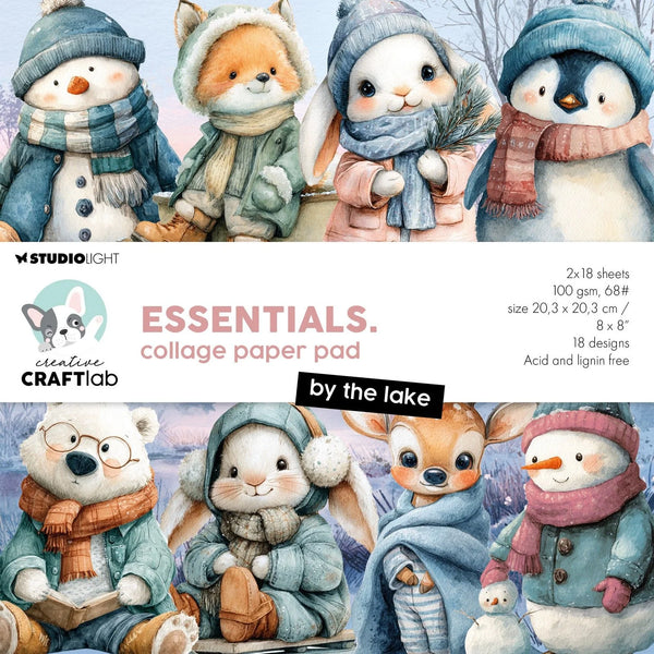 Essentials collage paper pad - By the lake (20,3x20,3 cm)